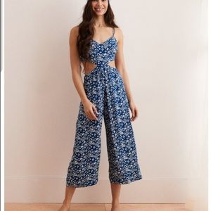 Aerie Floral Jumpsuit